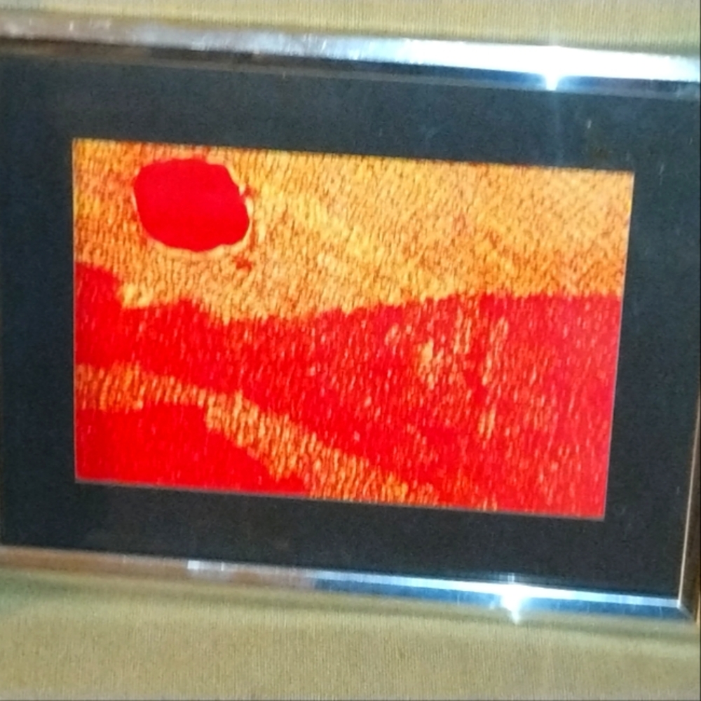 James Stein original artwork #36 "pantyhose" in 10x12 silver colored frame.